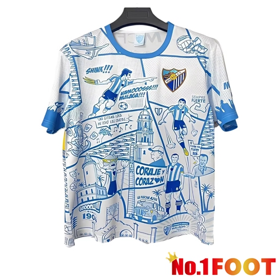 Malaga Soccer Jersey Special Edition Light Blue 2025/2026