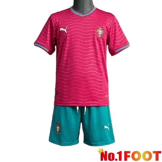Portugal Kids Home Soccer Jersey Soccer World Cup 2026