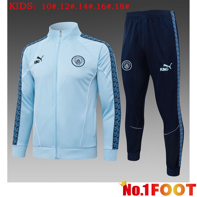 kit Training Tracksuit - Training Jacket Manchester City Kids Blue 2025/2026