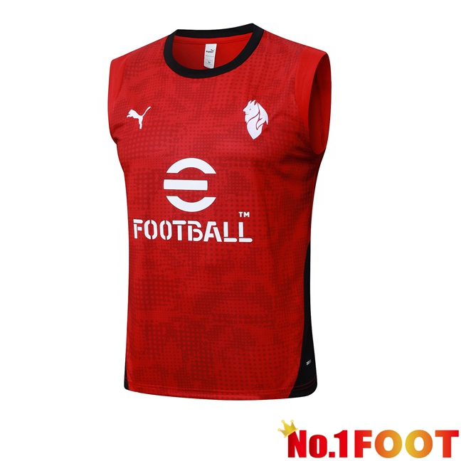 AC Milan Gilet Soccer Red 2025/2026
