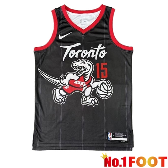Toronto Raptors (CARTER #15) Jersey 2024/25 Black/White/Red