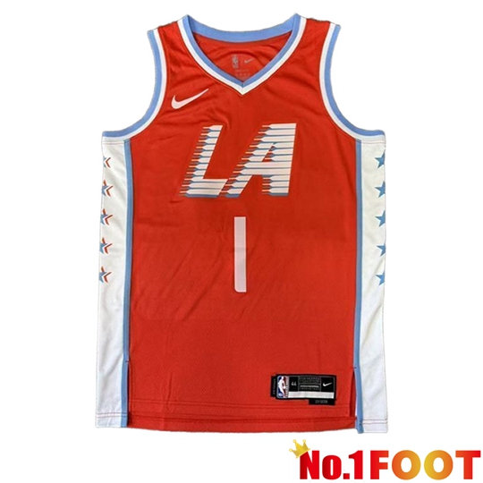Los Angeles Clippers (HARDEN #1) Jersey 2025/26 Red/White/Blue