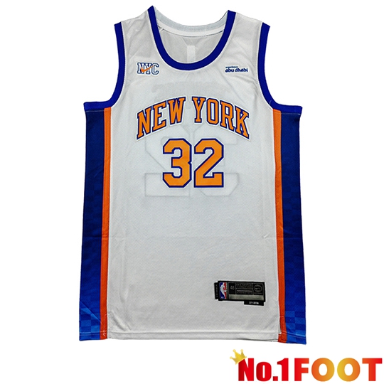New York Knicks (TOWNS #32) Jersey 2025/26 White/Blue/Orange