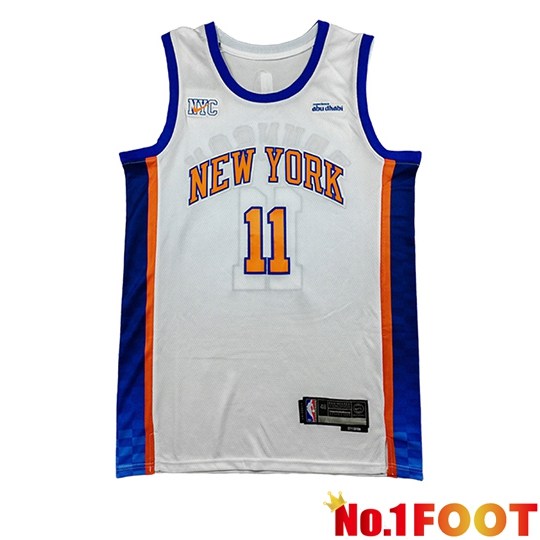 New York Knicks (BRUNSON #11) Jersey 2025/26 White/Blue/Orange