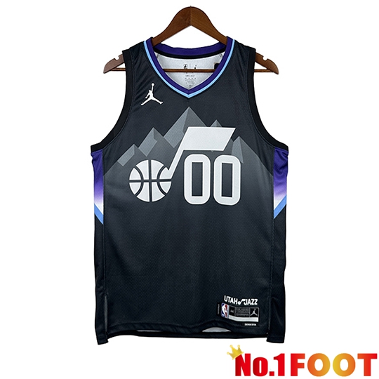 Utah Jazz (MARKKANEN #00) Jersey 2025/26 Black/Grey/Purple