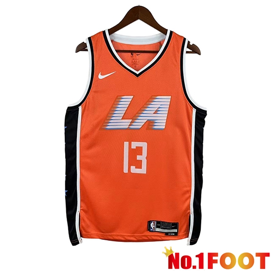 Los Angeles Clippers (GEORGE #13) Jersey 2025/26 Orange/Black