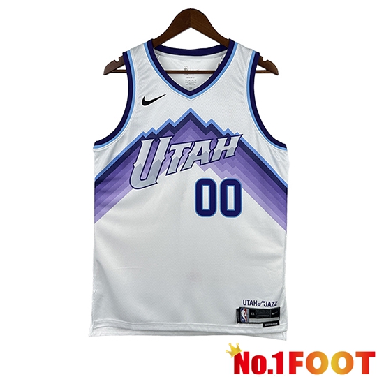 Utah Jazz (MARKKANEN #00) Jersey 2025/26 White/Purple