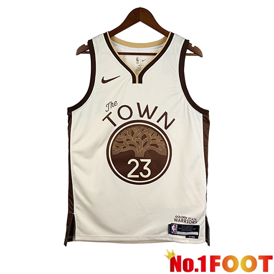 Golden State Warriors (GREEN #23) Jersey 2025/26 Beige/Brun