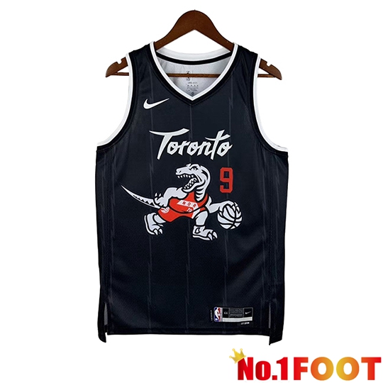 Toronto Raptors (BARRETT #9) Jersey 2025/26 Black/White