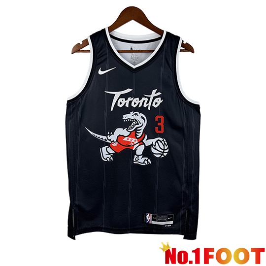 Toronto Raptors (INGRAM #3) Jersey 2025/26 Black/White