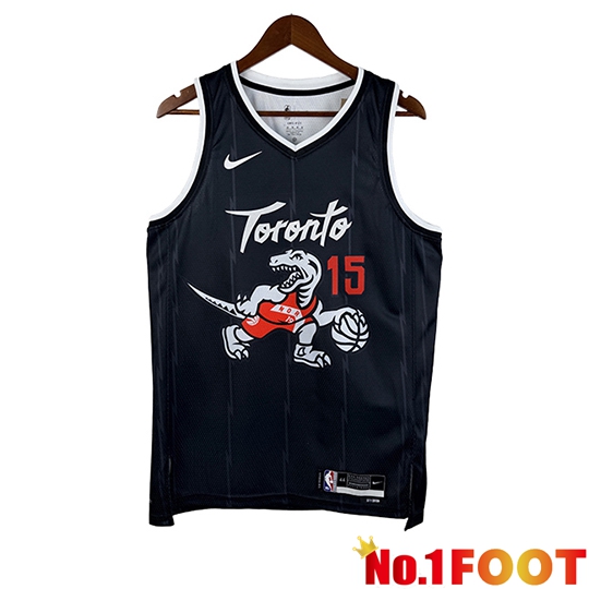 Toronto Raptors (CARTER #15) Jersey 2025/26 Black/White