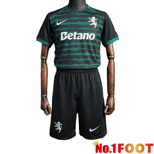 Sporting SCP Kids Soccer Jersey Christmas Edition Green/Black 2025/2026