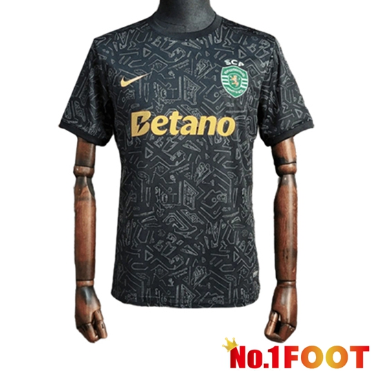 Sporting SCP Soccer Jersey Christmas Edition Black 2025/2026