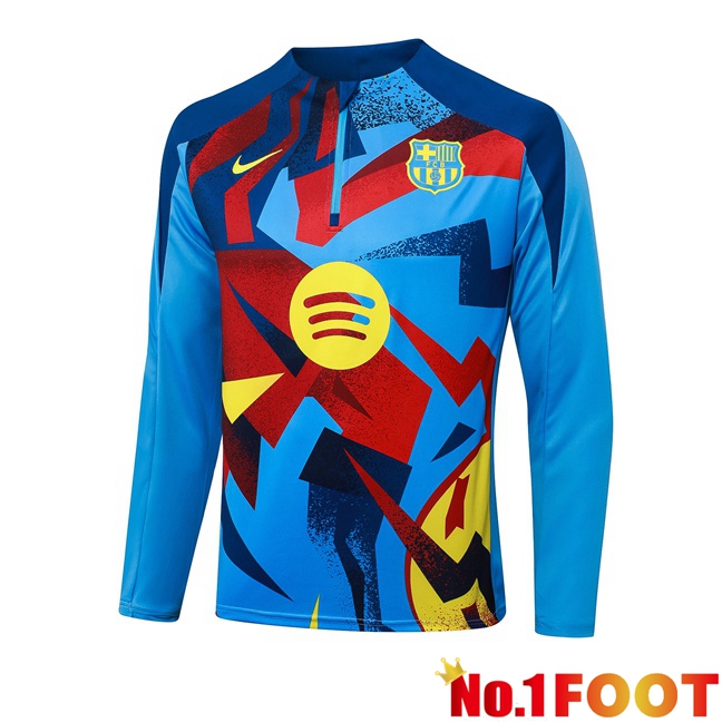 FC Barcelona Training Sweatshirt Blue Red 2025/2026