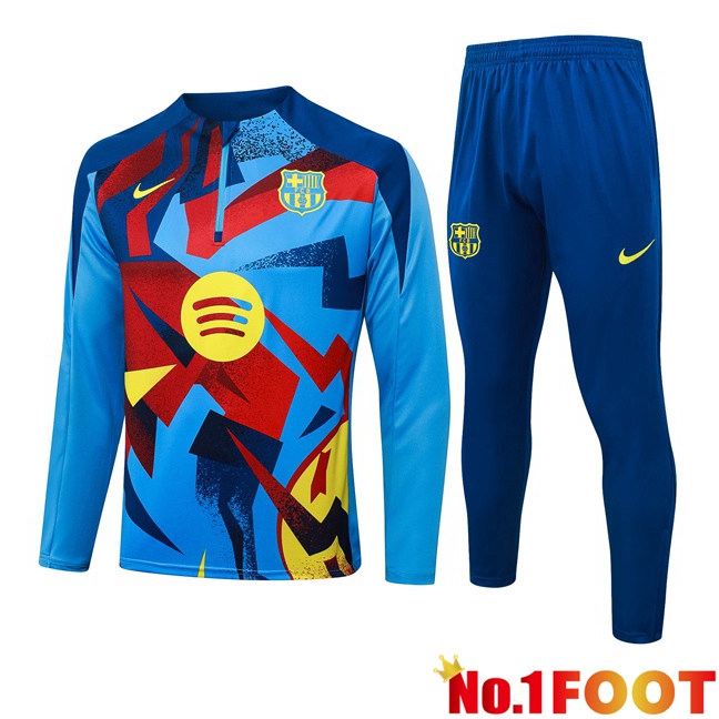 FC Barcelona Training Jacket Hoodie Training Tracksuit Blue Red 2025/2026