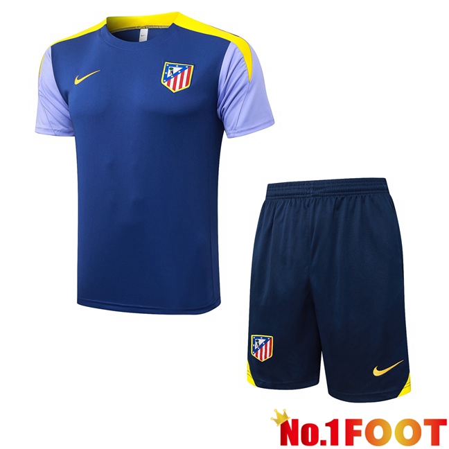 Atletico Madrid kit Training T Shirt + Shorts Blue Royal 2025/2026