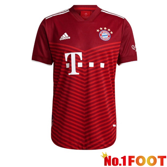 Bayern Munich Retro Home Soccer Jersey Red 2021-2022