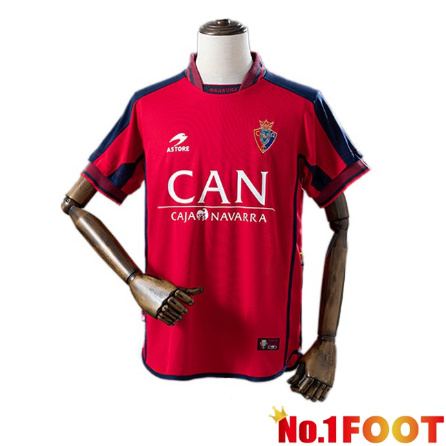 CA Osasuna Retro Home Soccer Jersey Red 2000-2001