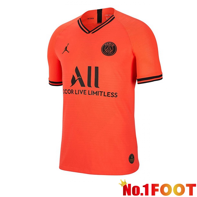 Paris PSG Retro Away Soccer Jersey Orange 2019-2020