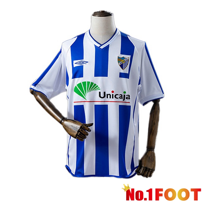 Malaga Retro Home Soccer Jersey Blue 2001-2002