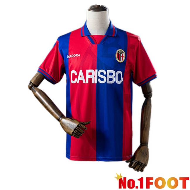 Bologna Retro Home Soccer Jersey Blue Red 1996-1997