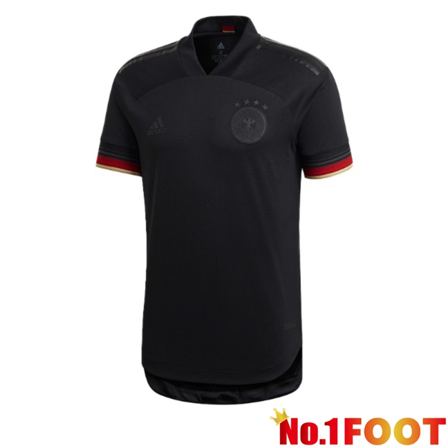 Germany Retro Away Soccer Jersey Black 2020