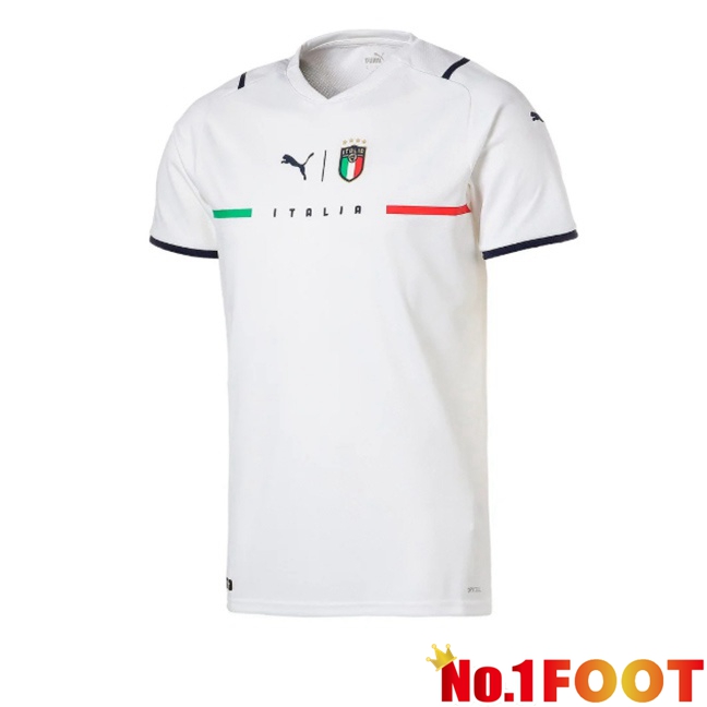 Italy Retro Away Soccer Jersey White 2021