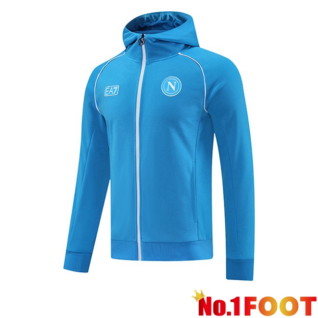 SSC Napoli Training Sweatshirt Hoodie Blue 2025/2026