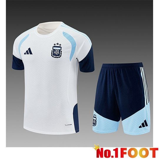 Argentina Kids kit Training T-Shirt White/Blue 2025/2026