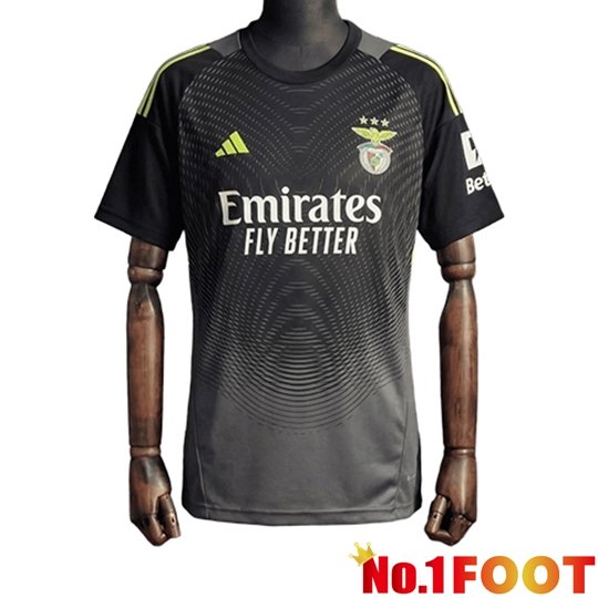 Benfica Goalkeeper Soccer Jersey Black 2025/2026