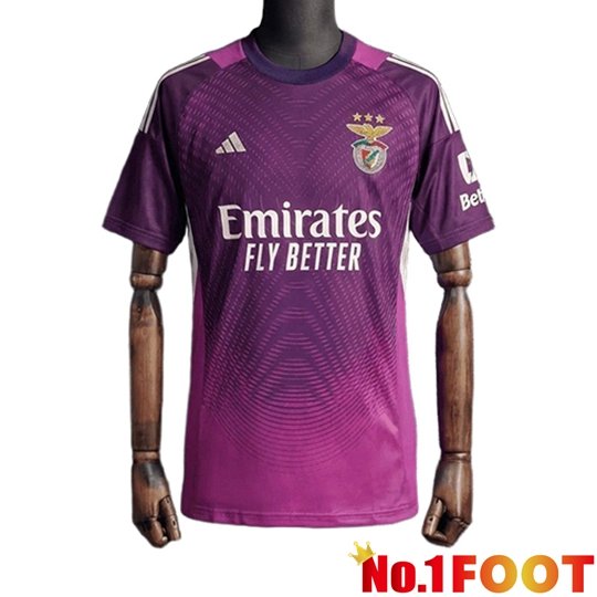 Benfica Goalkeeper Soccer Jersey Purple 2025/2026