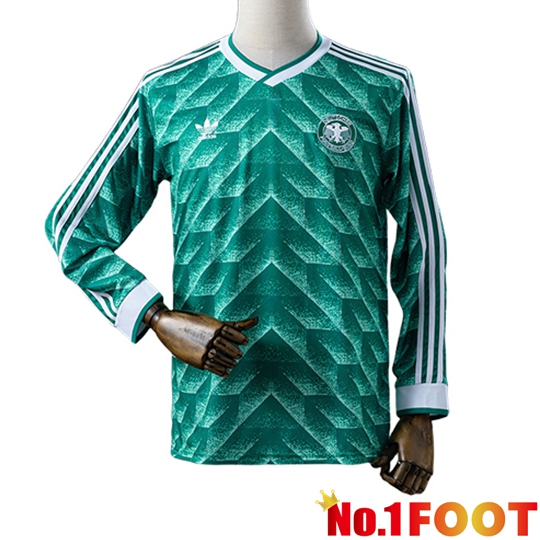 Germany Retro Away Soccer Jersey Long sleeve 1990/1991