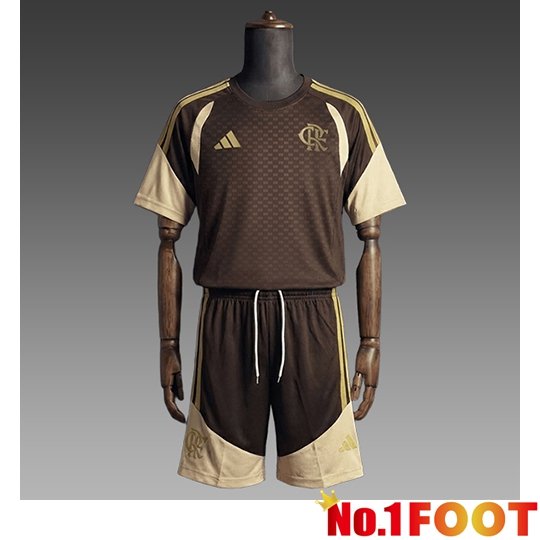 Flamengo Kids kit Training T-Shirt Brun/Beige 2025/2026