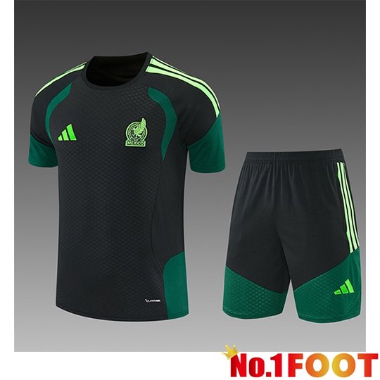 Mexico Kids kit Training T-Shirt Black/Green 2026/2027