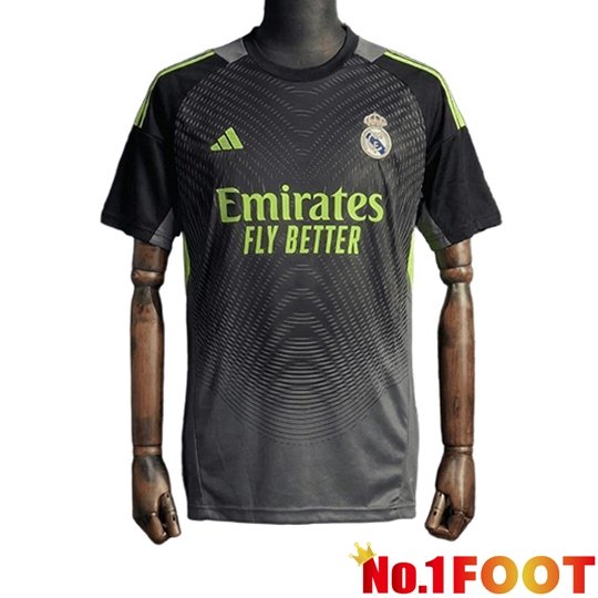 Real Madrid Goalkeeper Soccer Jersey Black 2025/2026