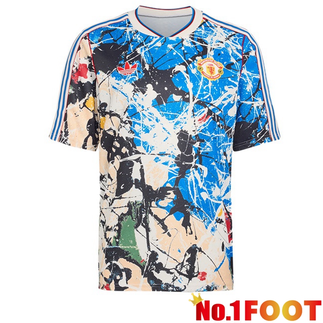 Manchester United Soccer Jersey Special Edition Blue White 2025/2026