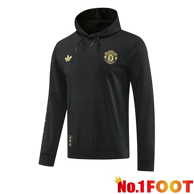 Manchester United Training Sweatshirt Hoodie Black 2026/2027