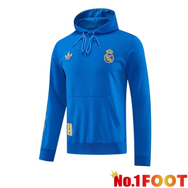 Real Madrid Training Sweatshirt Hoodie Blue 2026/2027