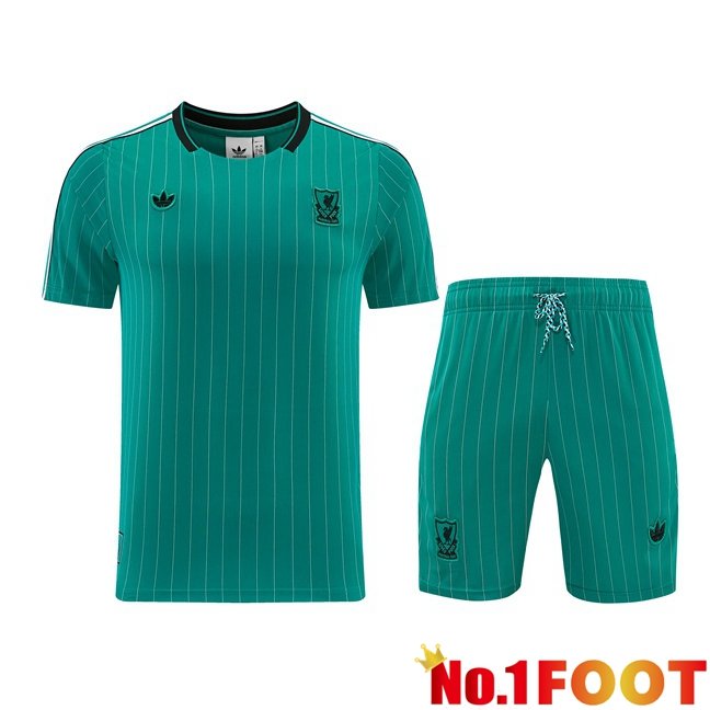 FC Liverpool kit Training T Shirt + Shorts Green 2026/2027