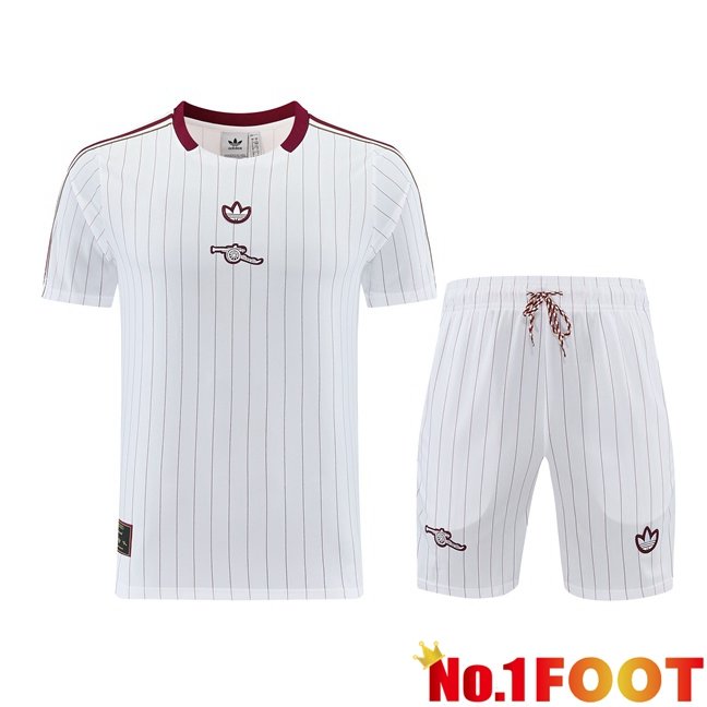 Arsenal kit Training T Shirt + Shorts White 2026/2027