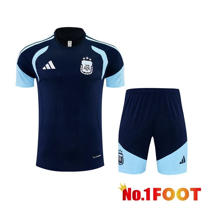 Argentina kit Training T Shirt + Shorts Blue Royal 2026/2027
