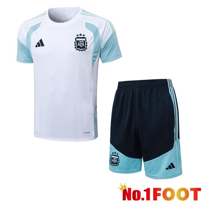 Argentina kit Training T Shirt + Shorts White 2026/2027