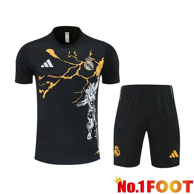 Real Madrid kit Training T Shirt + Shorts Black 2026/2027