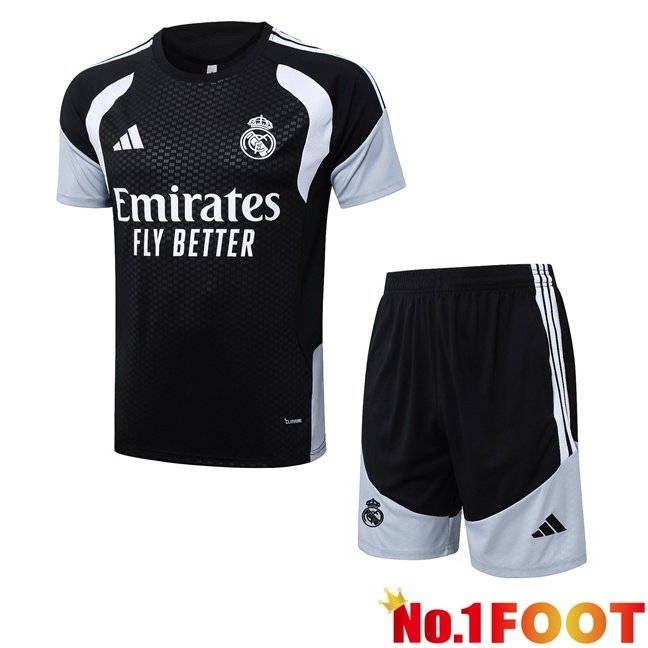 Real Madrid kit Training T Shirt + Shorts Black 2026/2027