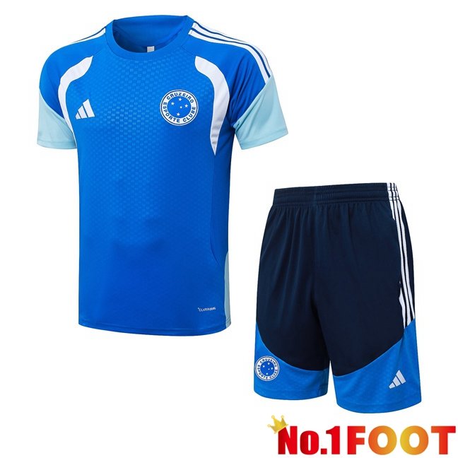 Cruzeiro EC kit Training T Shirt + Shorts Blue 2026/2027
