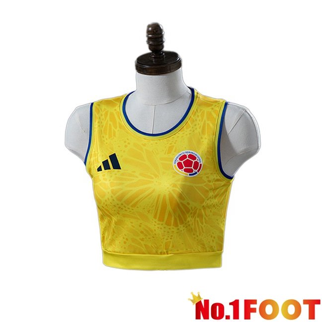 Colombia Court Women Home Soccer Jersey Yellow 2026/2027