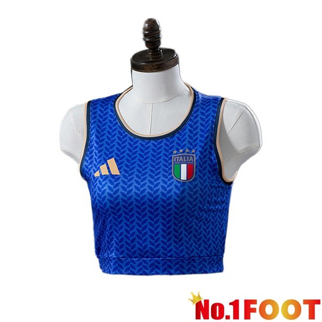 Italy Court Women Home Soccer Jersey Blue 2026/2027