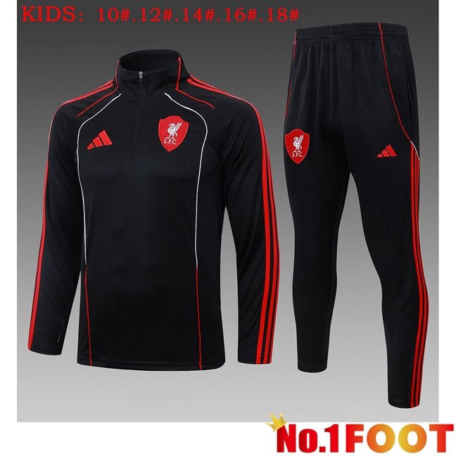 FC Liverpool Kids kit Training Tracksuit Black 2026/2027
