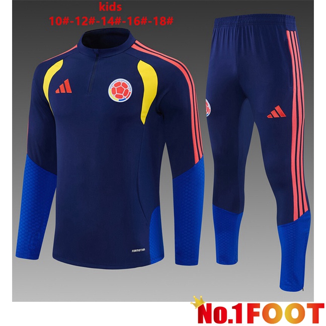 Colombia Kids kit Training Tracksuit Blue Royal 2026/2027