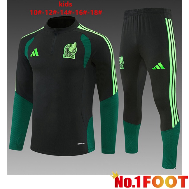 Mexico Kids kit Training Tracksuit Black 2026/2027